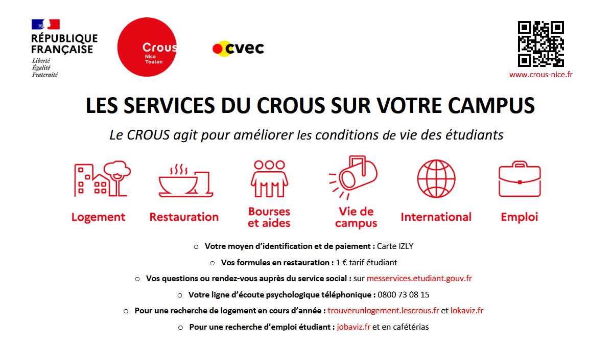 CROUS Rentrée 2026