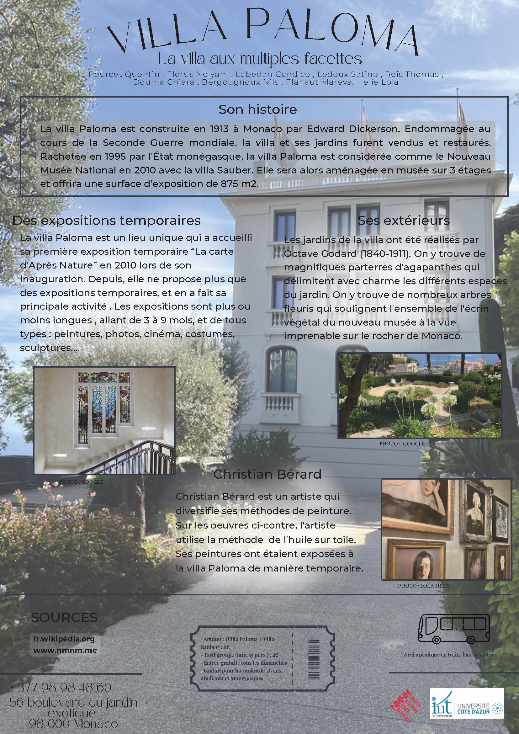 SAé - Présentation de la Villa Paloma